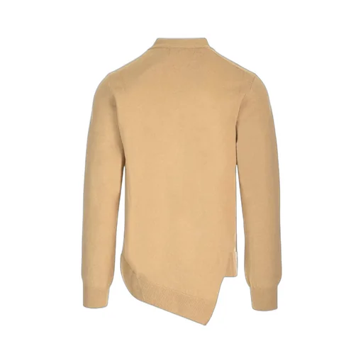 Comme Des GarÇOns Shirt X Lacoste Asymmetric-Hem Buttoned Cardigan