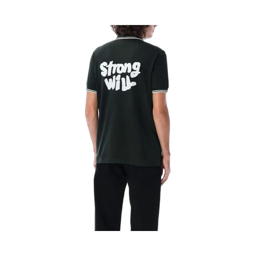 Comme Des GarÇOns Shirt Logo Embroidered Straight Hem Polo Shirt