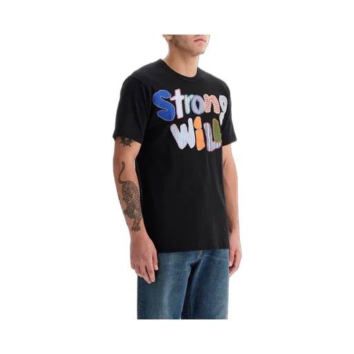 Comme Des GarÇOns Shirt Strong Will Stitched T-Shirt