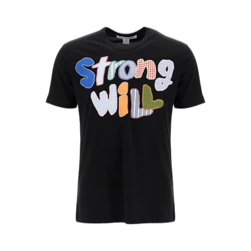 Comme Des GarÇOns Shirt Strong Will Stitched T-Shirt