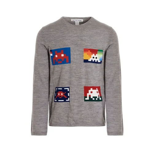 Comme Des GarÇOns Shirt Jacquard Patterned Crewneck Jumper
