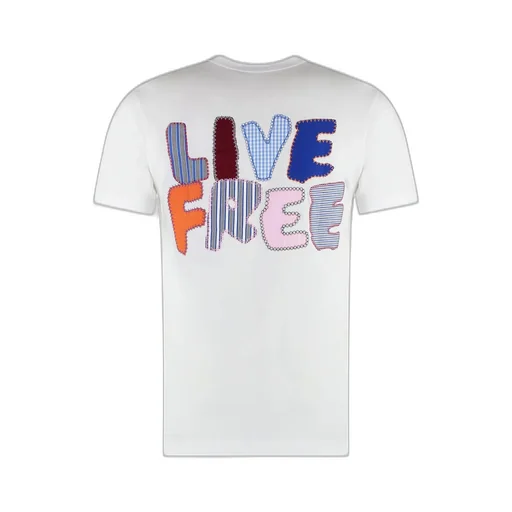 Comme Des GarÇOns Shirt Live Free Stitched T-Shirt