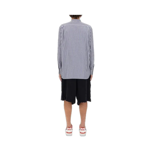 Comme Des GarÇOns Shirt Striped Layered Asymmetric Shirt
