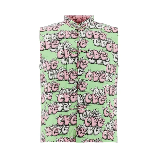 Comme Des GarÇOns Shirt X Kaws Printed Padded Gilet