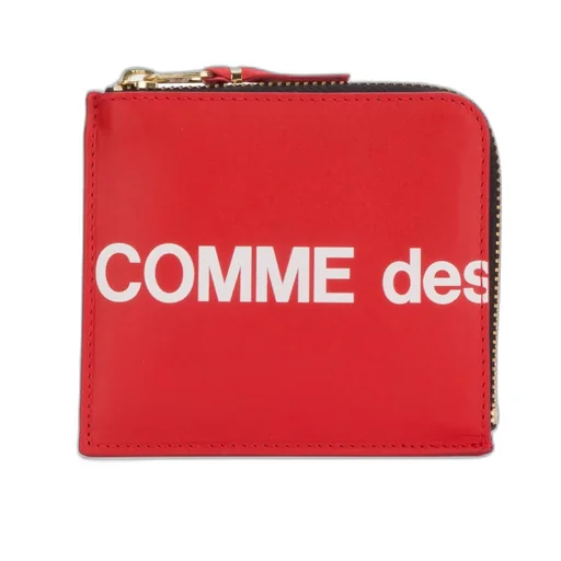 Comme Des GarÇOns Wallet Logo Printed Zipped Wallet