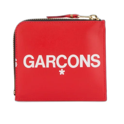 Comme Des GarÇOns Wallet Logo Printed Zipped Wallet