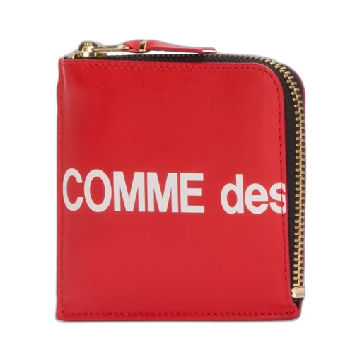Comme Des GarÇOns Wallet Logo Printed Zipped Wallet