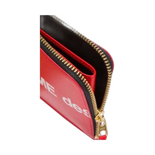 Comme Des GarÇOns Wallet Logo Printed Zipped Wallet
