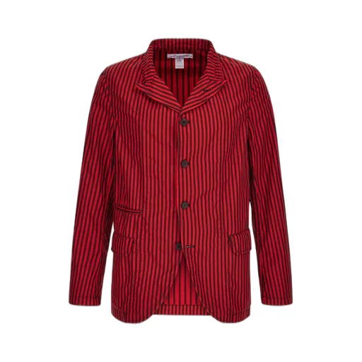 Comme Des GarÇOns Shirt Striped Buttoned Blazer