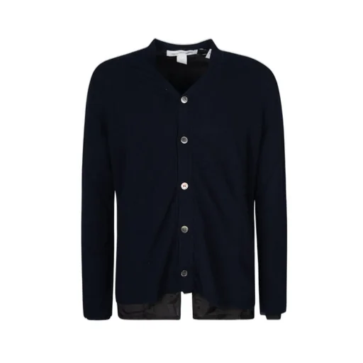 Comme Des GarÇOns Shirt Ribbed Buttoned Cardigan