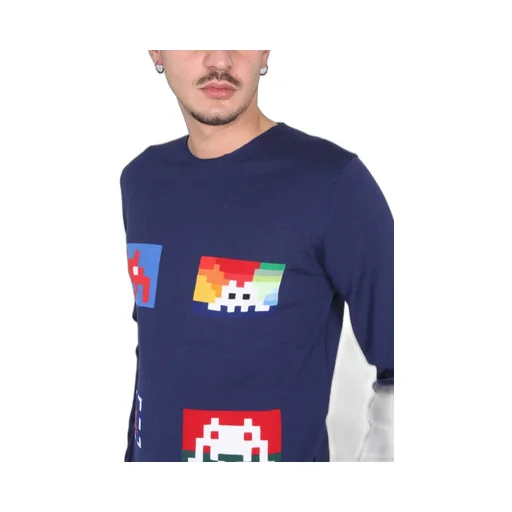 Comme Des GarÇOns Shirt Graphic Intarsia Knit Jumper