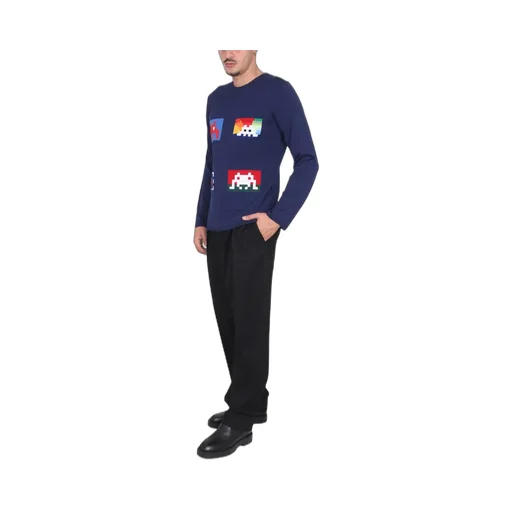 Comme Des GarÇOns Shirt Graphic Intarsia Knit Jumper
