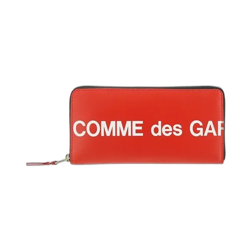 Comme Des GarÇOns Wallet Logo Printed Zipped Wallet