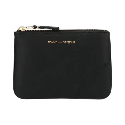 Comme Des GarÇOns Wallet Logo Printed Zipped Cardholder
