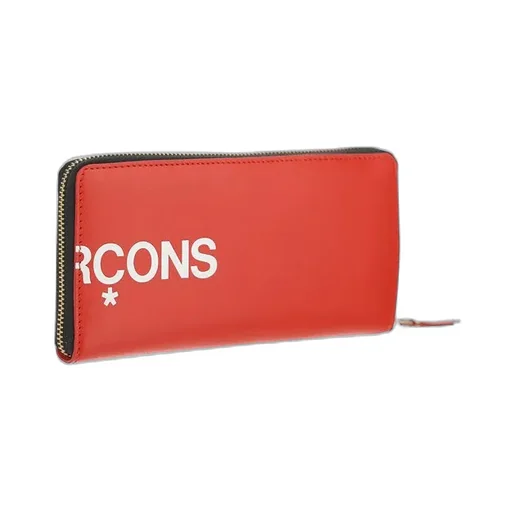 Comme Des GarÇOns Wallet Logo Printed Zipped Wallet