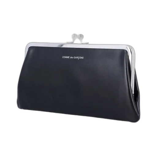 Comme Des GarÇOns Wallet Logo-Printed Kiss-Clasp Purse