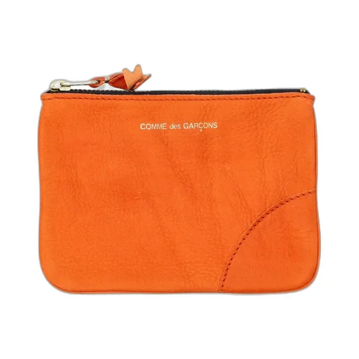 Comme Des GarÇOns Wallet Logo Printed Zip-Up Wallet