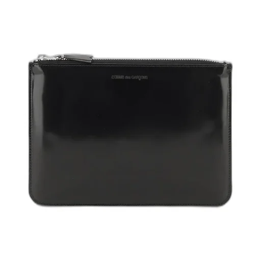 Comme Des GarÇOns Wallet Logo Embossed Zipped Pouch