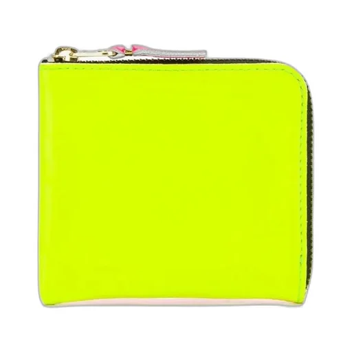 Comme Des GarÇOns Wallet Super Fluo Zip-Up Wallet