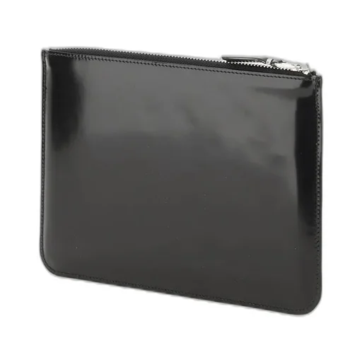 Comme Des GarÇOns Wallet Logo Embossed Zipped Pouch