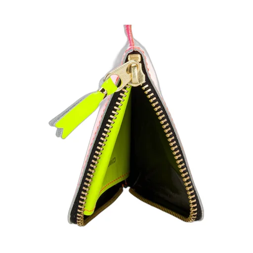 Comme Des GarÇOns Wallet Small Super Fluo Zip Wallet