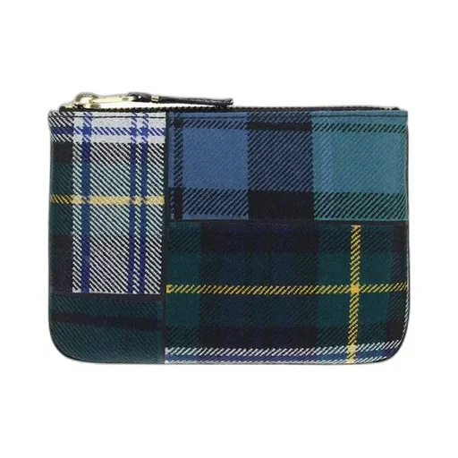 Comme Des GarÇOns Wallet Tartan Zip-Up Wallet