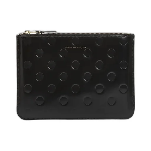 Comme Des GarÇOns Wallet Dot Embossed Zipped Wallet