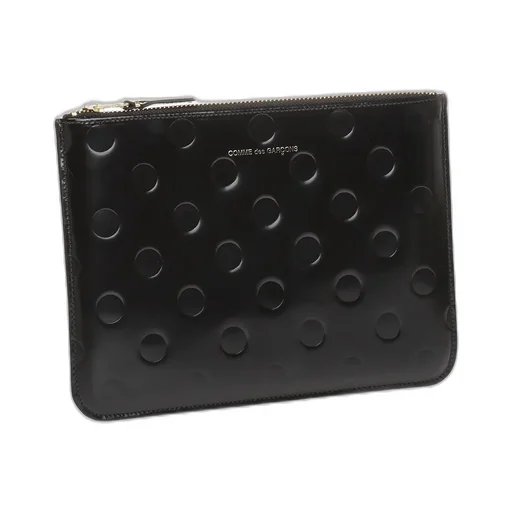 Comme Des GarÇOns Wallet Dot Embossed Zipped Wallet