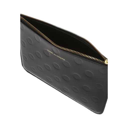 Comme Des GarÇOns Wallet Dot Embossed Zipped Wallet