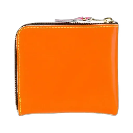 Comme Des GarÇOns Wallet Super Fluo Zip-Up Wallet