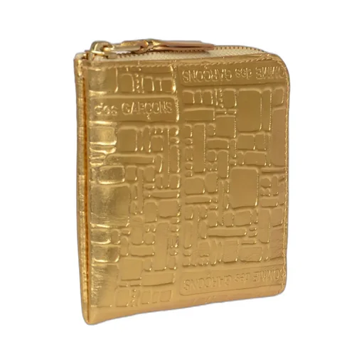 Comme Des GarÇOns Wallet Logo Embossed Zipped Wallet