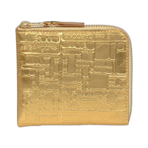 Comme Des GarÇOns Wallet Logo Embossed Zipped Wallet