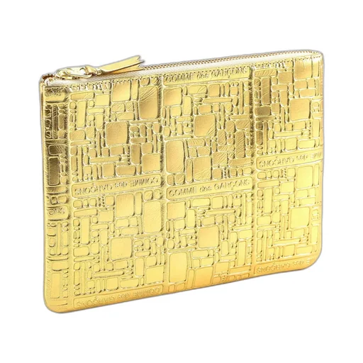 Comme Des GarÇOns Wallet Logo Embossed Coin Purse