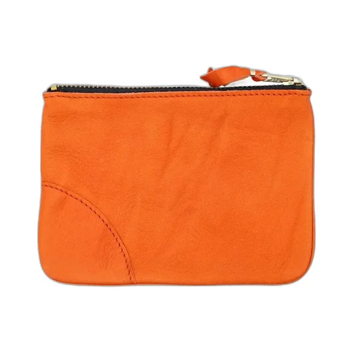 Comme Des GarÇOns Wallet Logo Printed Zip-Up Wallet