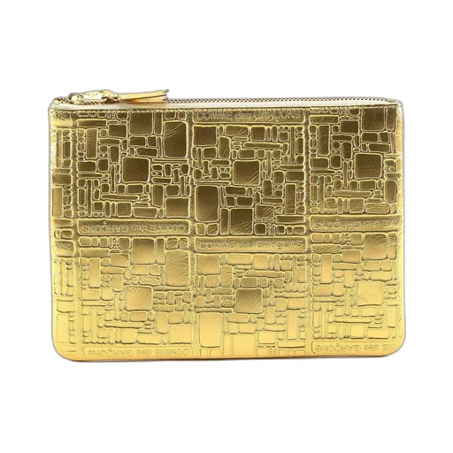 Comme Des GarÇOns Wallet Logo Embossed Coin Purse