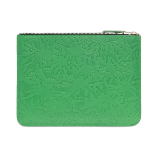 Comme Des GarÇOns Wallet All-Over Embossed Zipped Wallet