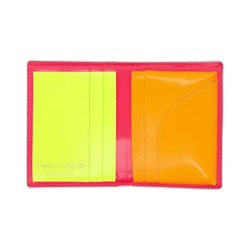 Comme Des GarÇOns Wallet Super Fluo Small Bifold Wallet