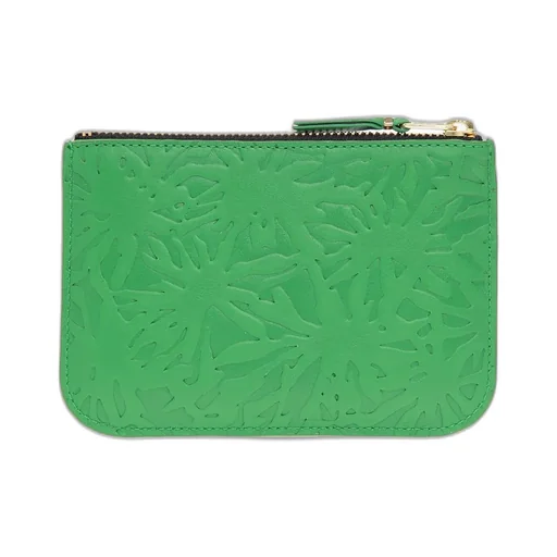Comme Des GarÇOns Wallet All-Over Embossed Zipped Wallet