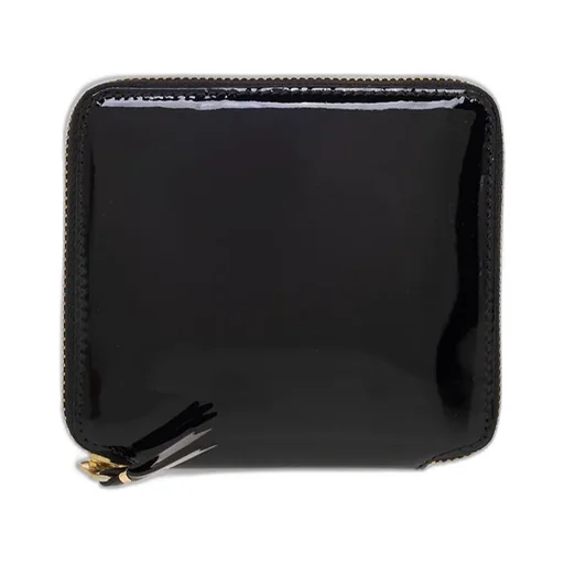 Comme Des GarÇOns Wallet Patent Polka Dot Zipped Wallet