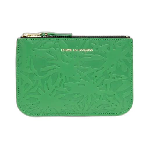 Comme Des GarÇOns Wallet All-Over Embossed Zipped Wallet