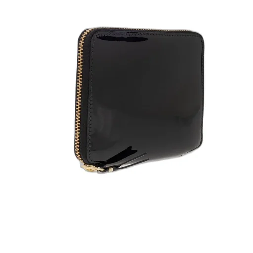 Comme Des GarÇOns Wallet Patent Polka Dot Zipped Wallet