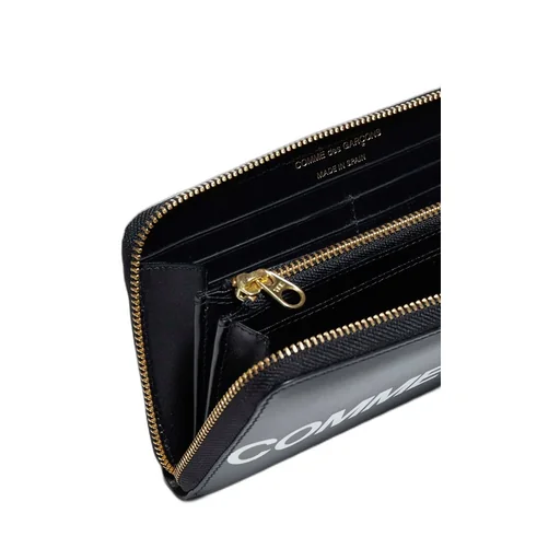 Comme Des GarÇOns Wallet Logo Printed Zipped Wallet