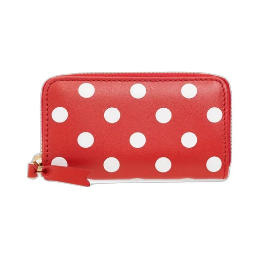 Comme Des GarÇOns Wallet Polka Dot Printed Zipped Wallet