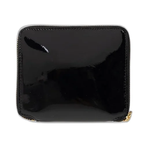 Comme Des GarÇOns Wallet Patent Checkered Zipped Wallet