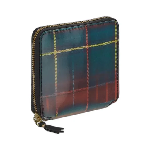 Comme Des GarÇOns Wallet Checked Zipped Wallet