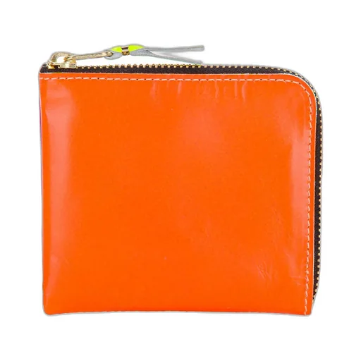 Comme Des GarÇOns Wallet Small Super Fluo Zip Wallet