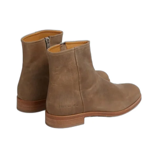 Common Projects Round Toe Zipped Ankle Boots