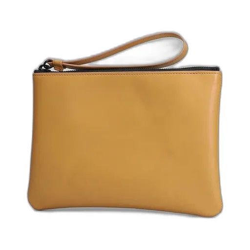 Common Projects Logo Stamp Zipped Clutch Bag