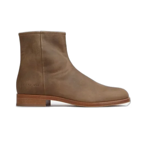 Common Projects Round Toe Zipped Ankle Boots