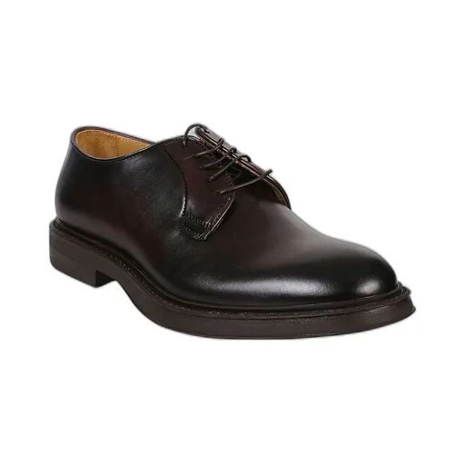 Corvari Almond-Toe Lace-Up Derby Shoes